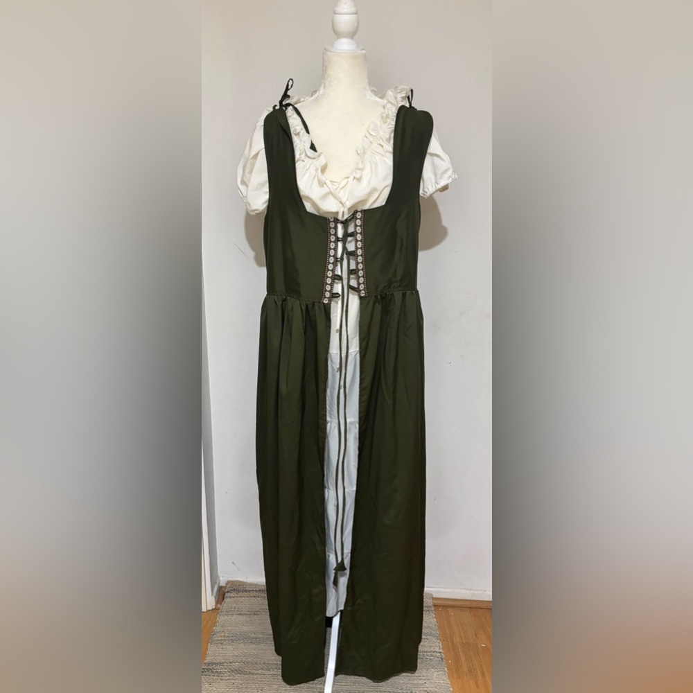 Green Corset-Style Dress